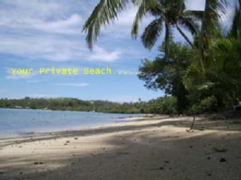 Property by the waters edge. Nananu I Ra Island.
